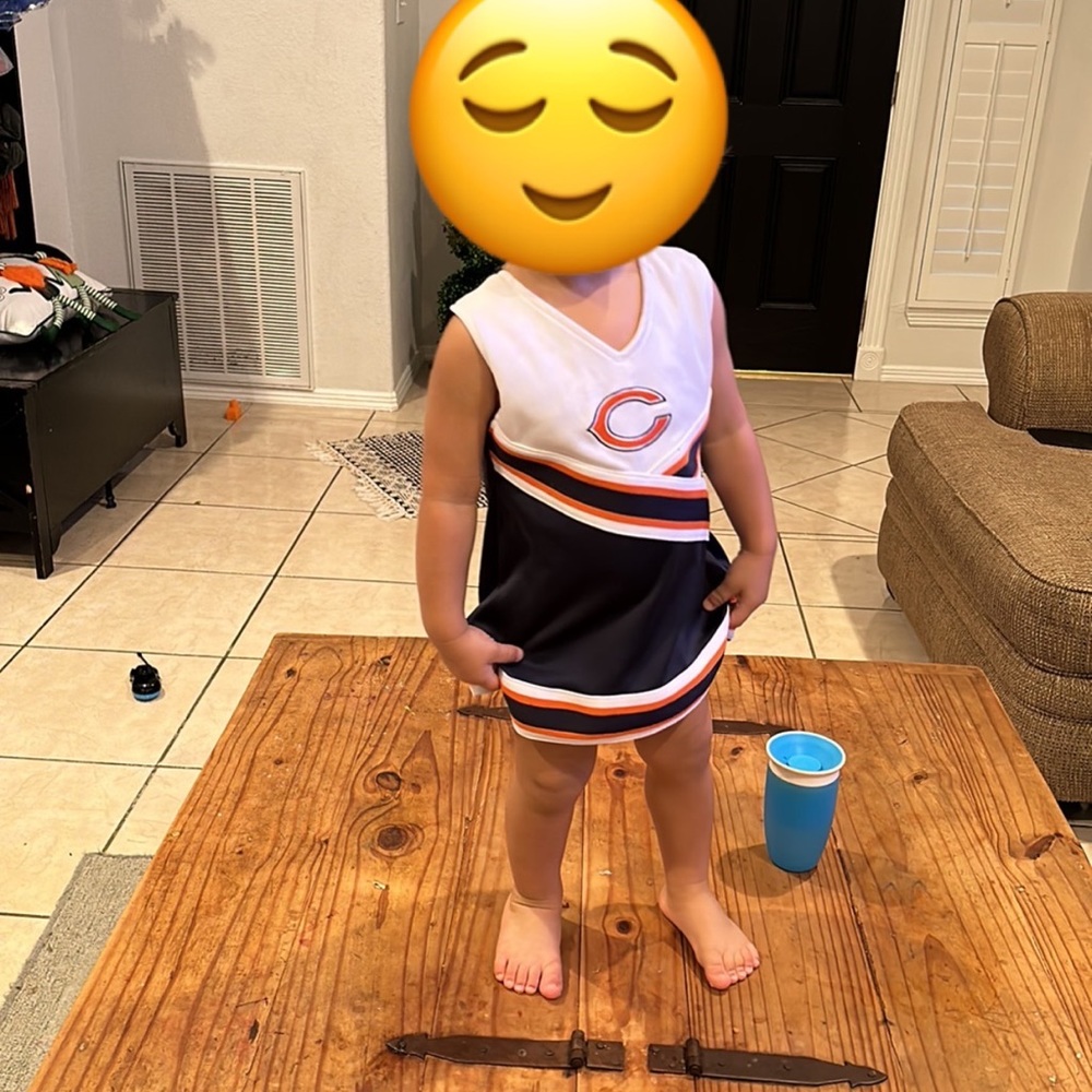 Chicago Bears Cheerleading Outfit kids toddler